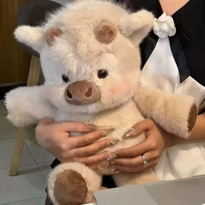 Cute Running Animal Plush Toy Collection 🐷🐮🐼✨