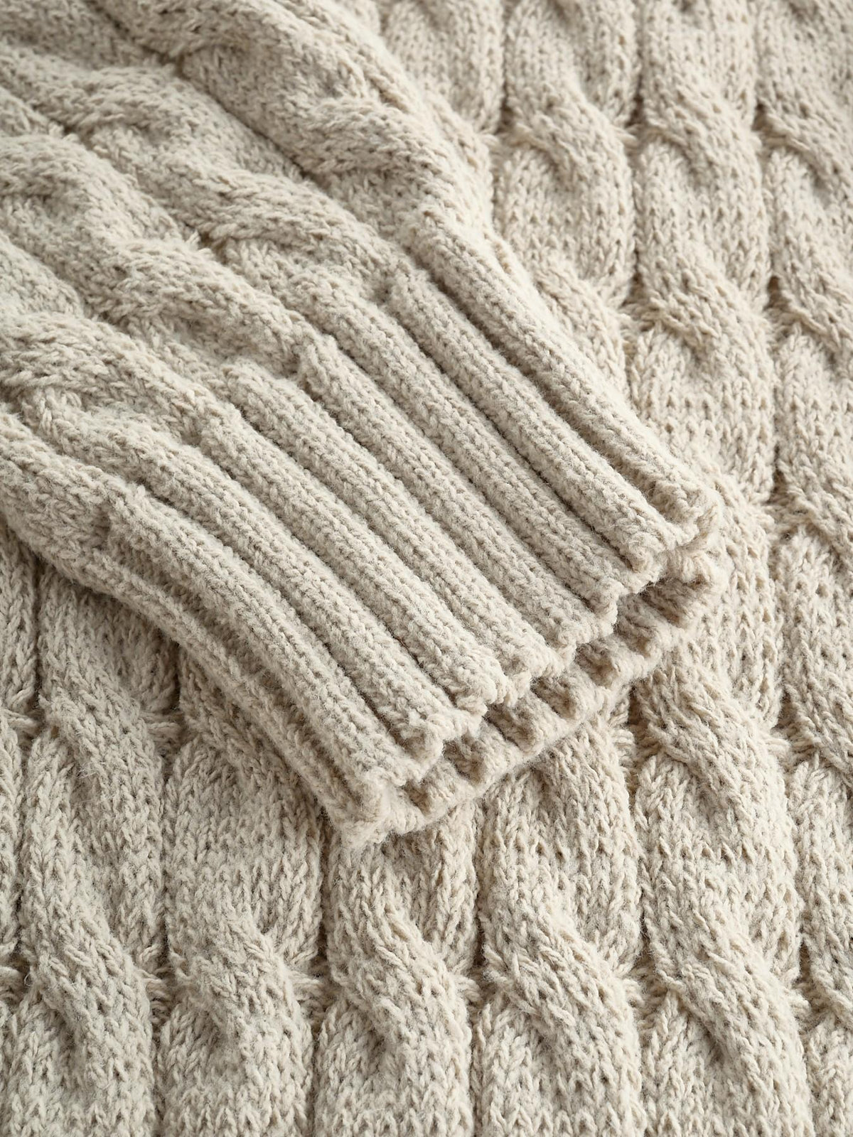 Women's Stand Collar Single Button Cable Knit Long Cardigan