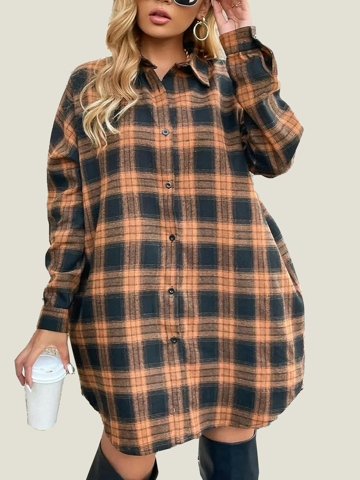 Women's Button Down Plaid Flannel Shirts (Buy 2 Free Shipping)