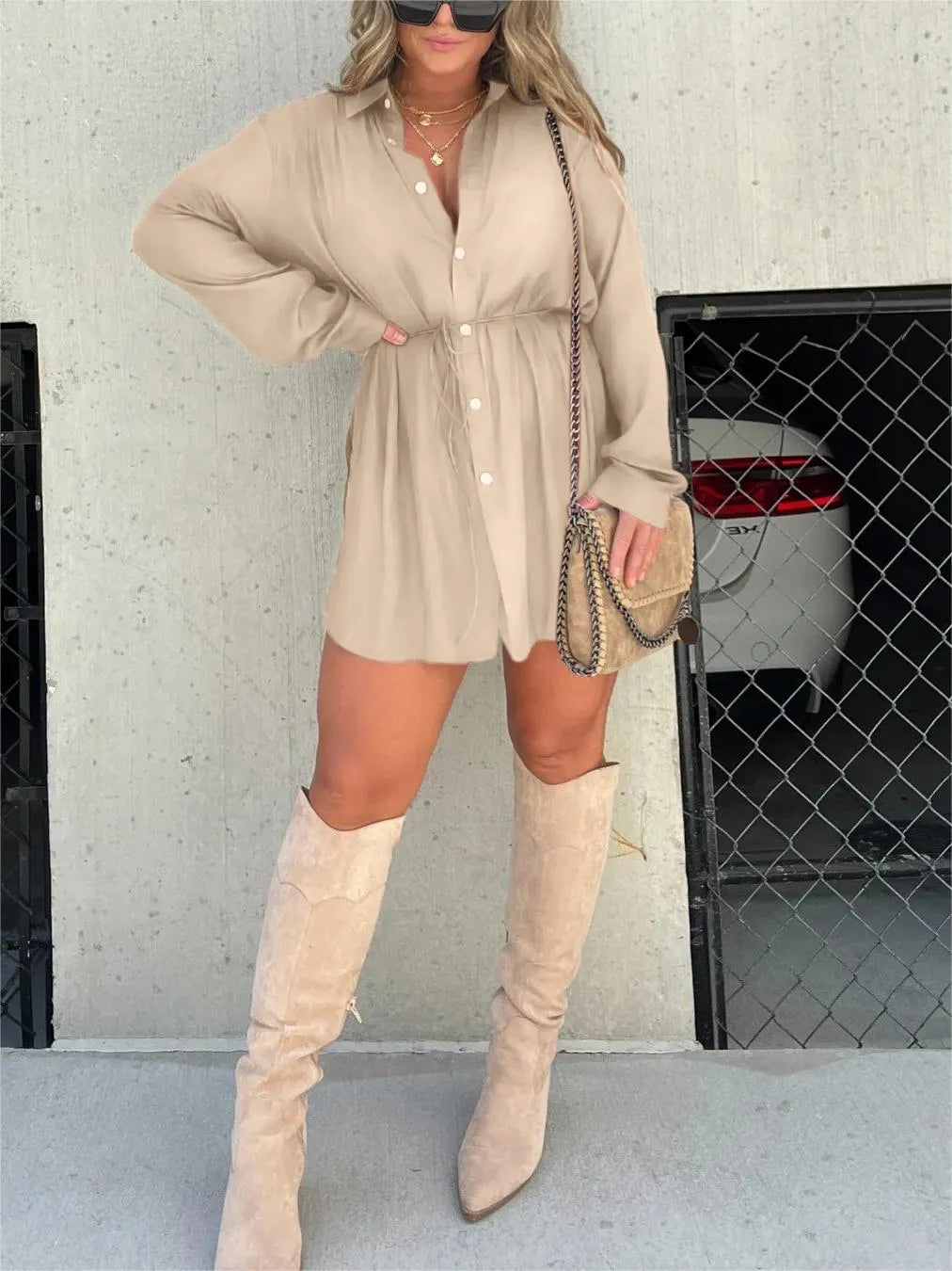 Satin Covered Nights Romper Set (Buy 2 Free Shipping)