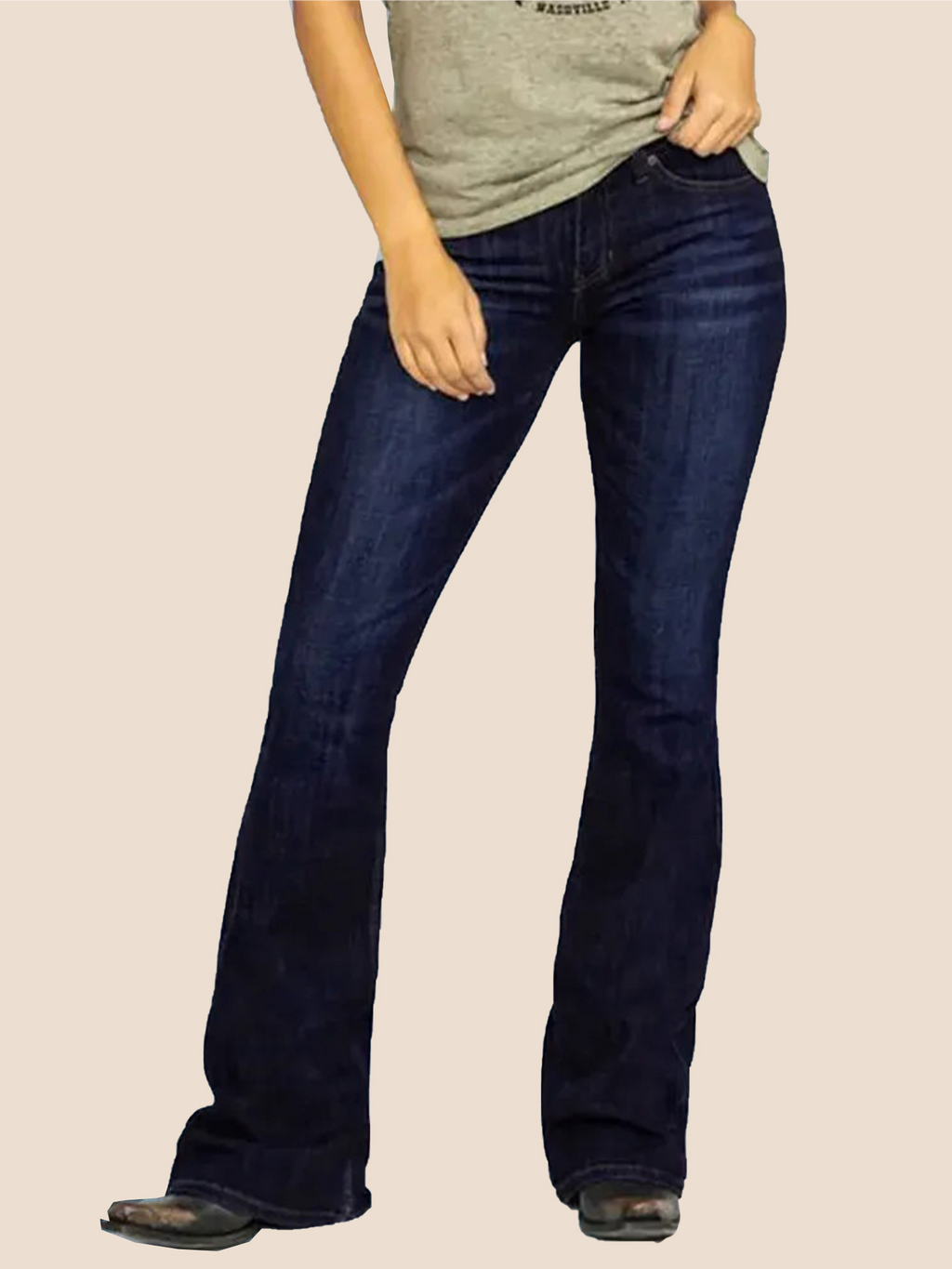 Women's Mid Waist Retro Bootcut Pants (Buy 2 Free Shipping)