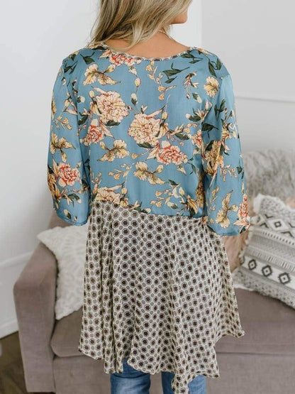 🔥🔥🔥🔥Women's Floral Kimono Ruffle Sleeve Tie Cardigans Flowy Boho Loose Cover Ups