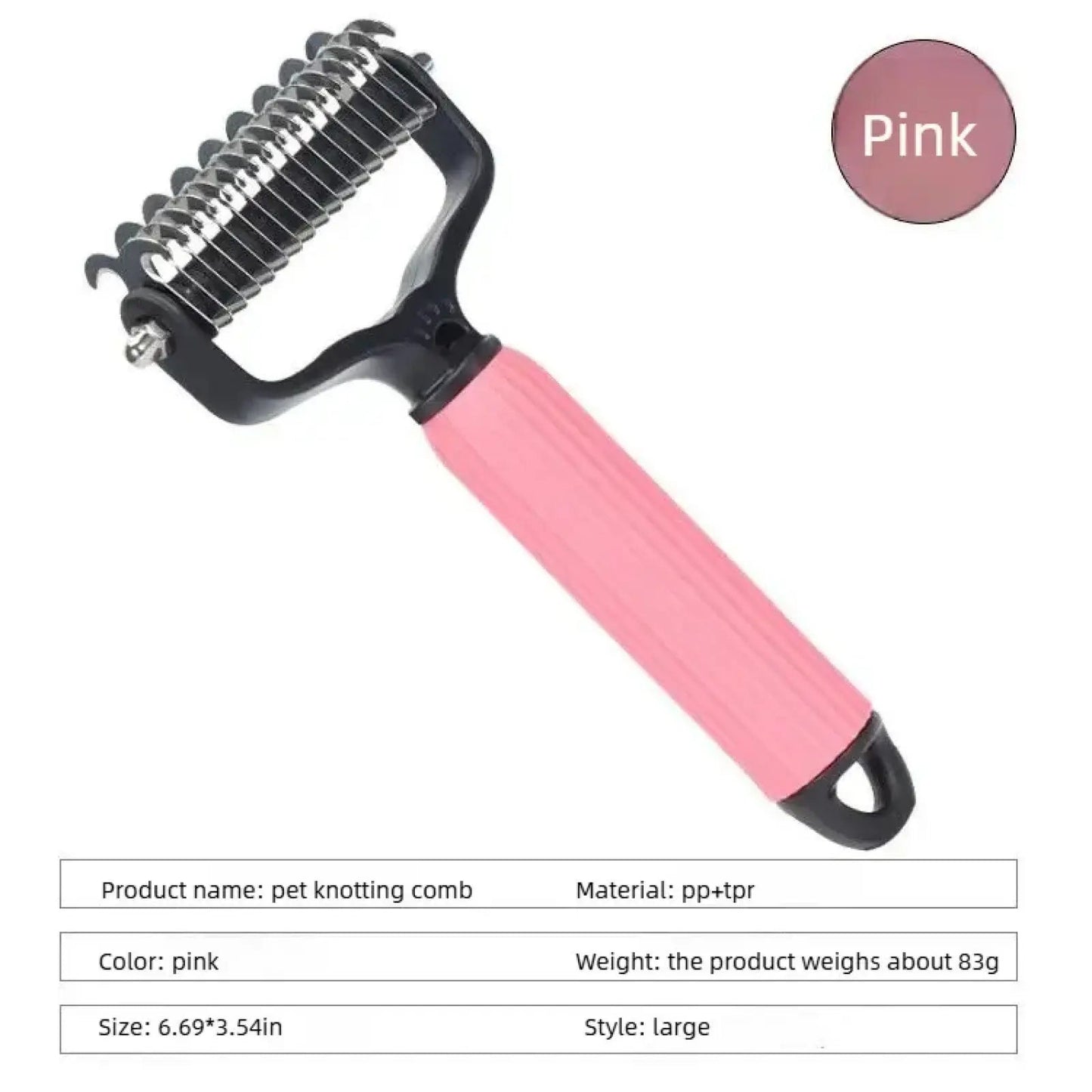 ⏰HOT SALE🔥Dual-Sided Pet Grooming Comb for Dogs & Cats