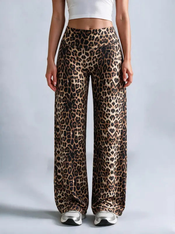 Women's high-waisted flared yoga pants