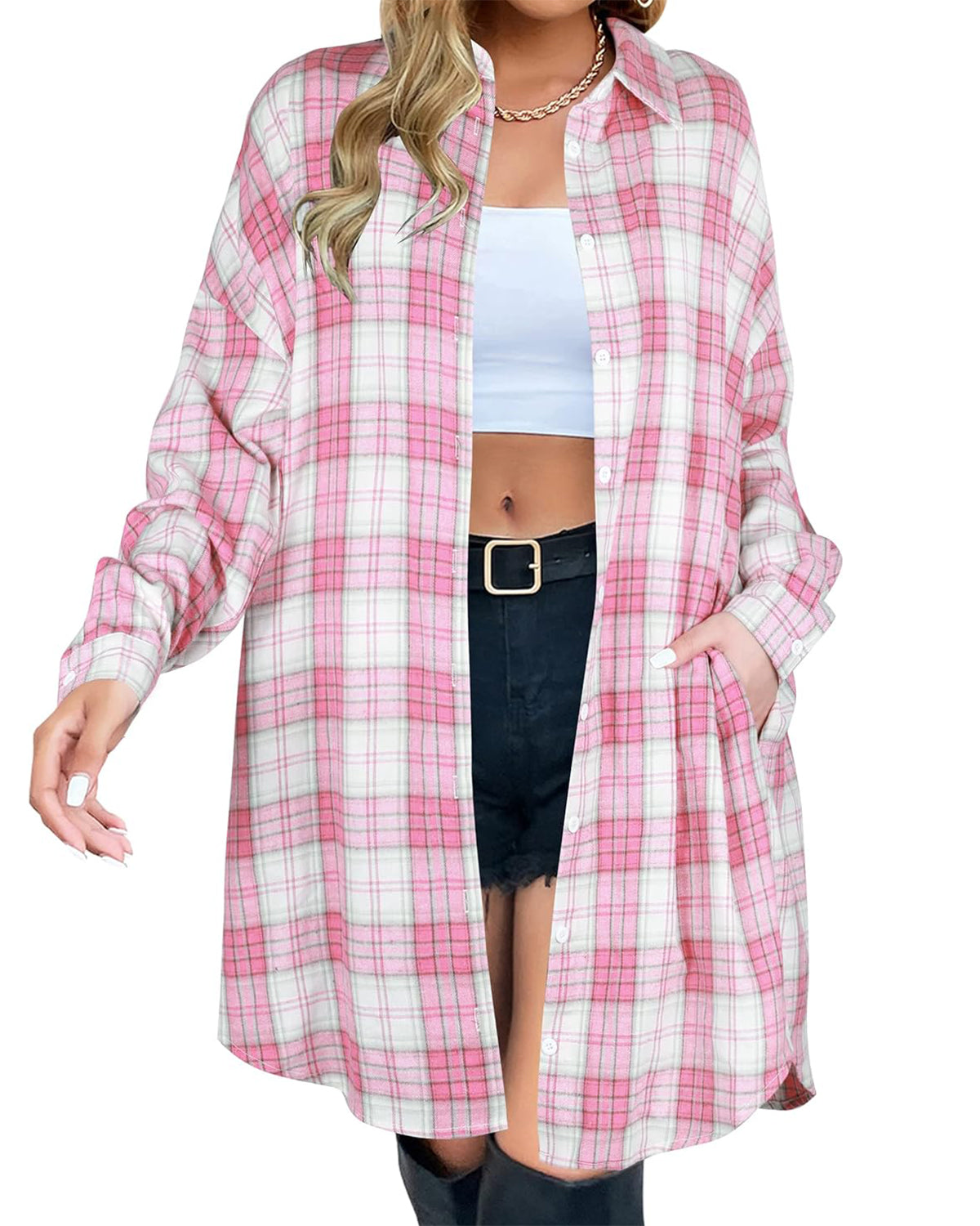 Women's Button Down Plaid Flannel Shirts (Buy 2 Free Shipping)