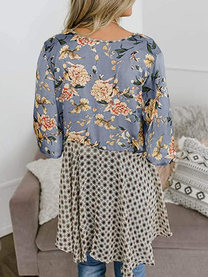 🔥🔥🔥🔥Women's Floral Kimono Ruffle Sleeve Tie Cardigans Flowy Boho Loose Cover Ups