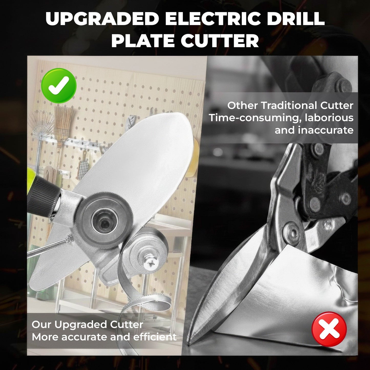 🎉 Hot Sale 49% OFF 🔥 Titanium Drill Nibbler – Sheet Metal Cutting Tool