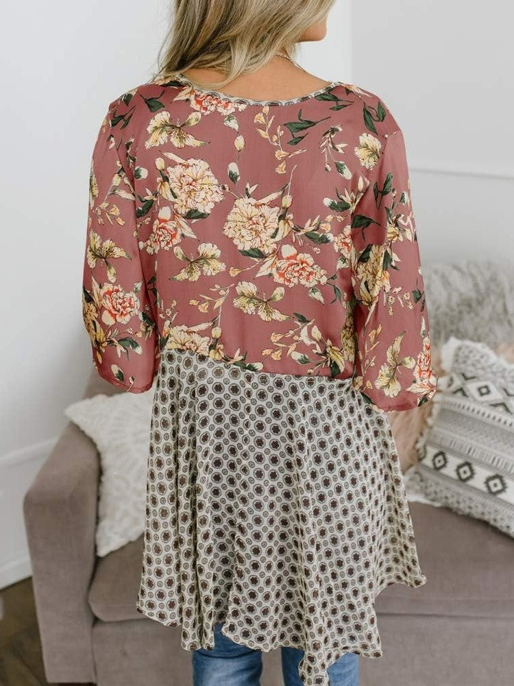 🔥🔥🔥🔥Women's Floral Kimono Ruffle Sleeve Tie Cardigans Flowy Boho Loose Cover Ups