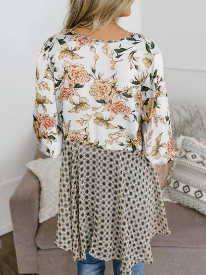 🔥🔥🔥🔥Women's Floral Kimono Ruffle Sleeve Tie Cardigans Flowy Boho Loose Cover Ups