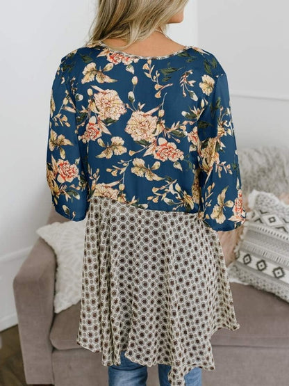 🔥🔥🔥🔥Women's Floral Kimono Ruffle Sleeve Tie Cardigans Flowy Boho Loose Cover Ups