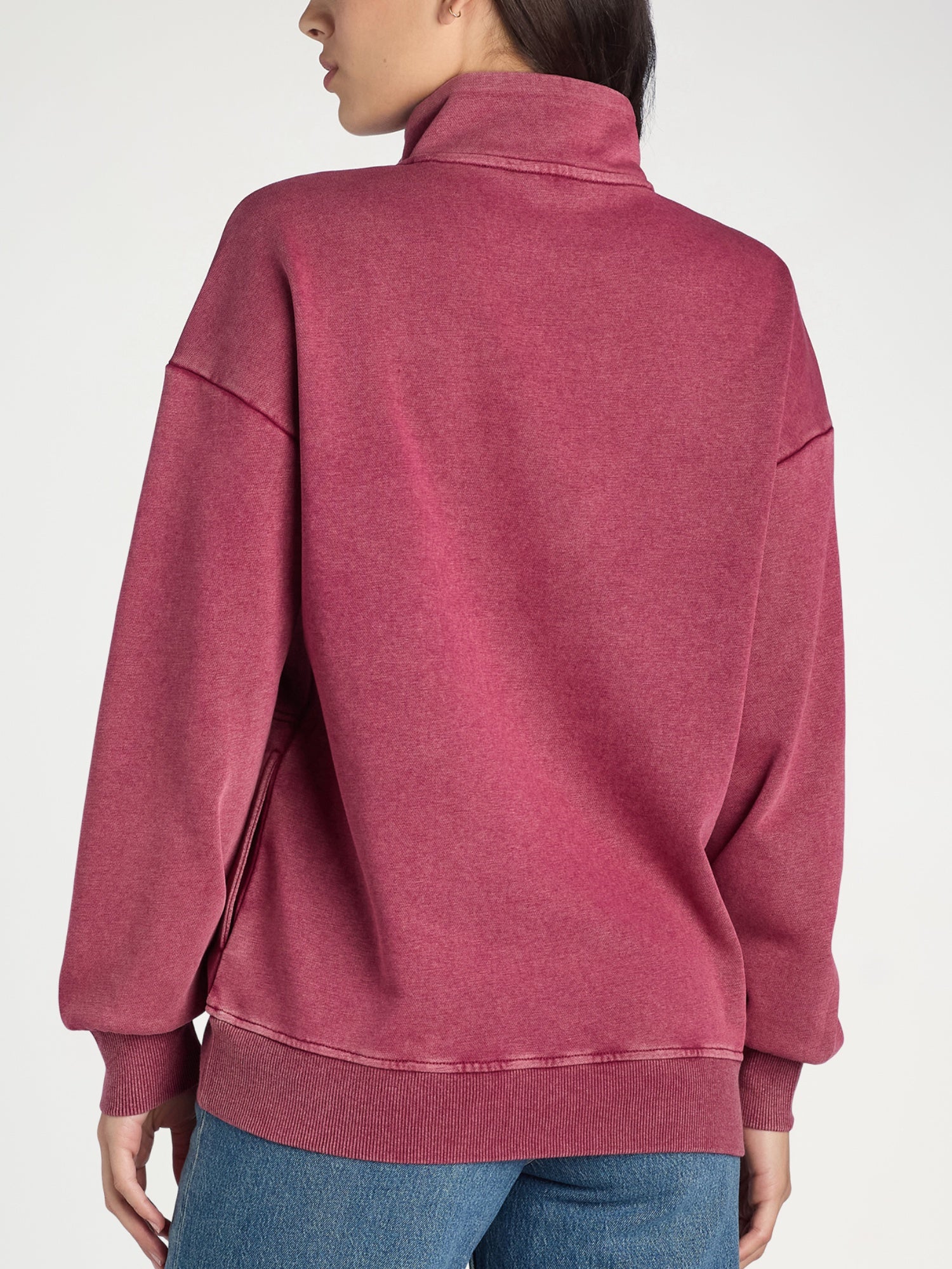 Mock Neck Henley Pullover Sweatshirt (Buy 2 Free Shipping)