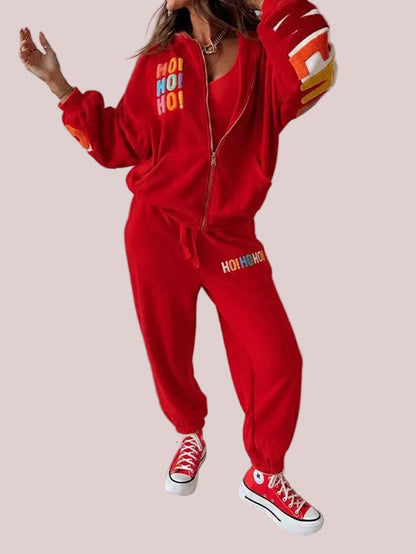 Women's Christmas Graphic Jogger Set