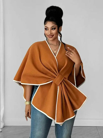 HOT SALE-Plus Size Women's Autumn/Winter Fashion Solid Color Shawl