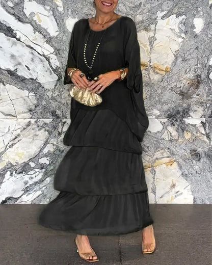 ARTISTIC STYLE CHIFFON LOOSE DRESS(BUY 2 FREE SHIPPING)