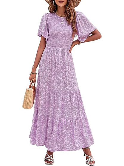 2026 Women's Summer Boho Pleated Waist-Defining Layered Maxi Skirt（BUY 2 FREE SHIPPING)