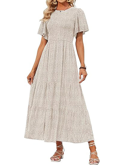 2026 Women's Summer Boho Pleated Waist-Defining Layered Maxi Skirt（BUY 2 FREE SHIPPING)