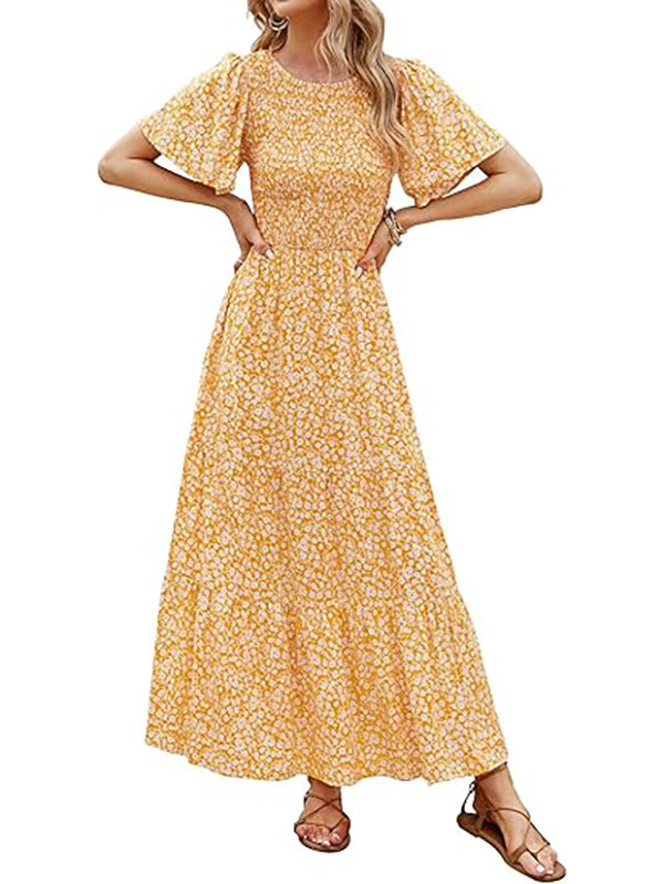 2026 Women's Summer Boho Pleated Waist-Defining Layered Maxi Skirt（BUY 2 FREE SHIPPING)