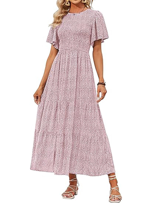 2026 Women's Summer Boho Pleated Waist-Defining Layered Maxi Skirt（BUY 2 FREE SHIPPING)