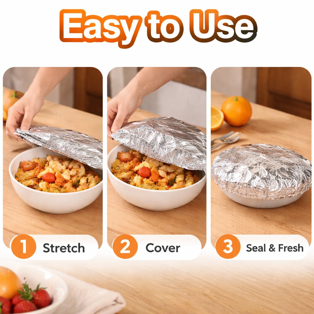 🥘Aluminum Foil Heat Shield Covers – No Plastic