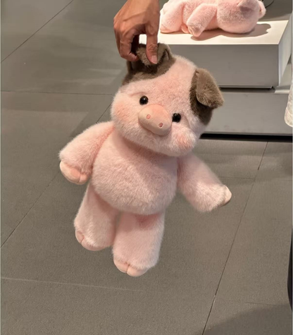 Cute Running Animal Plush Toy Collection 🐷🐮🐼✨