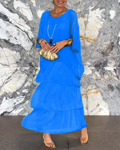 ARTISTIC STYLE CHIFFON LOOSE DRESS(BUY 2 FREE SHIPPING)