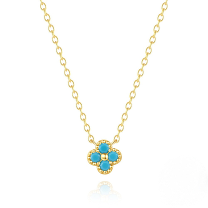 Women's Clover Jewelry Set: Necklace, Earrings & Ring