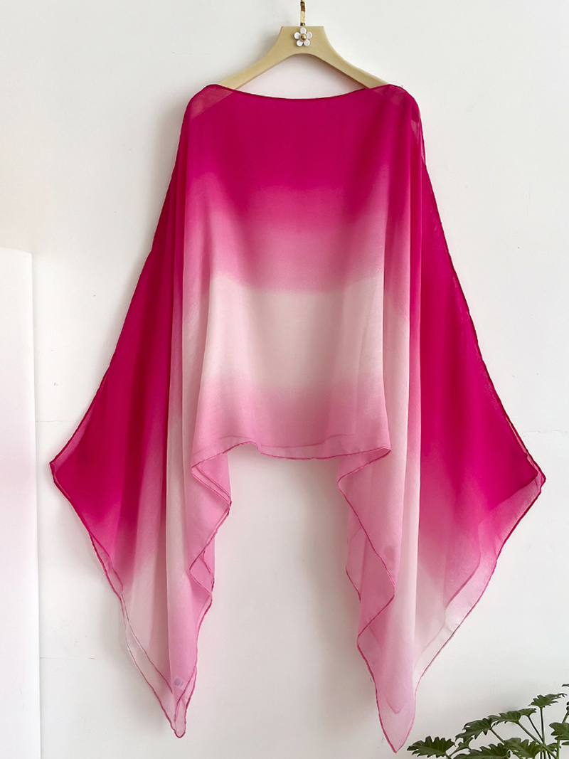 Elegant sunscreen gradient color thin shawl cloak(BUY 2 FREE SHIPPING)
