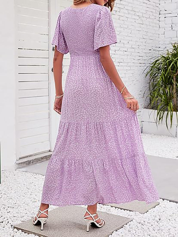 2026 Women's Summer Boho Pleated Waist-Defining Layered Maxi Skirt（BUY 2 FREE SHIPPING)