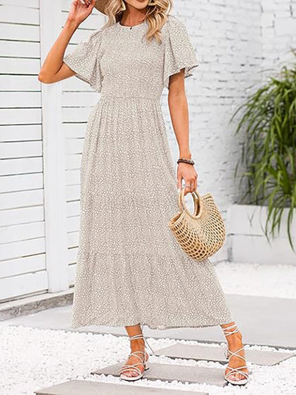 2026 Women's Summer Boho Pleated Waist-Defining Layered Maxi Skirt（BUY 2 FREE SHIPPING)