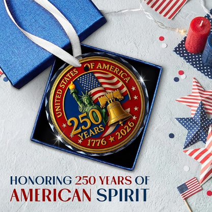 250 Anniversary USA Ornament for 4th of July Decorations