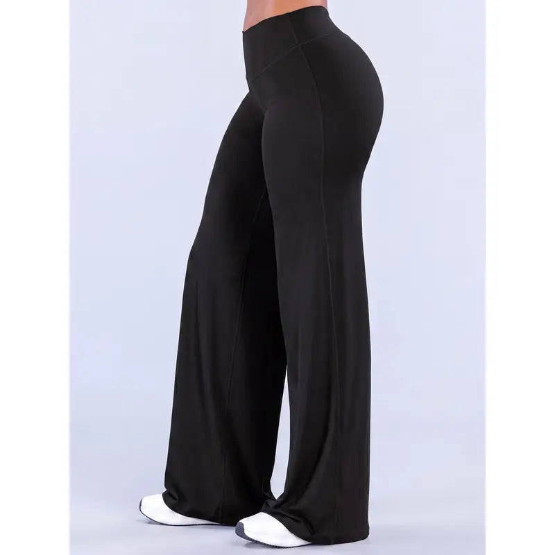 Women's high-waisted flared yoga pants