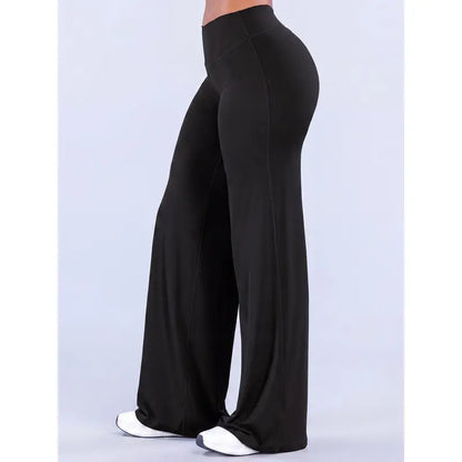 Women's high-waisted flared yoga pants