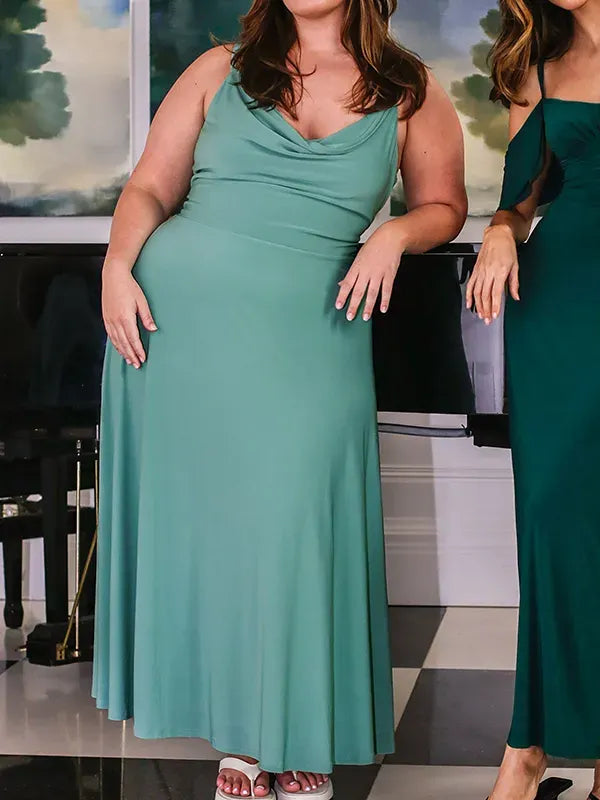 NEW DRAPE SUSPENDER DRESS WITH BUILT-IN BRA(buy 2 free shipping)