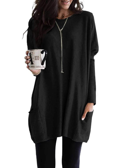 Women's Lightweight Long Sleeve Tunic Top (Buy 3 Free Shipping)