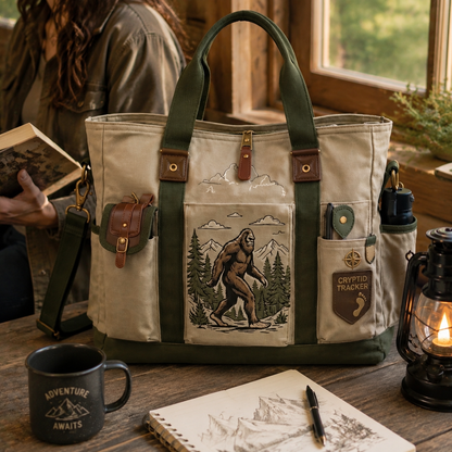 Bigfoot Wilderness Adventure Tote Bag