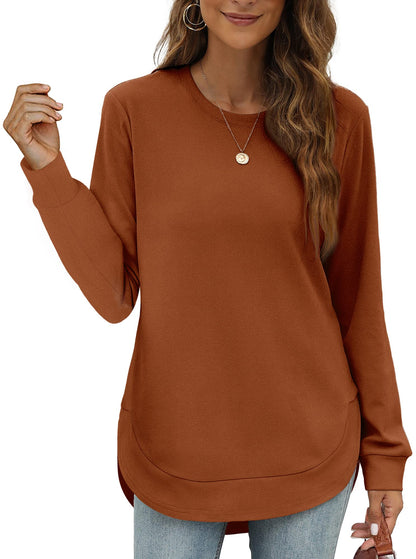Women's High Low Curved Hem Tops (Buy 2 Free Shipping)