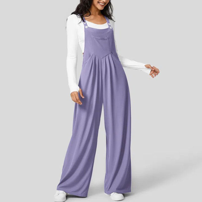 Adjustable Strap Button Multiple Pockets Plicated Waffle Casual Overalls(Buy 2 Free Shipping)