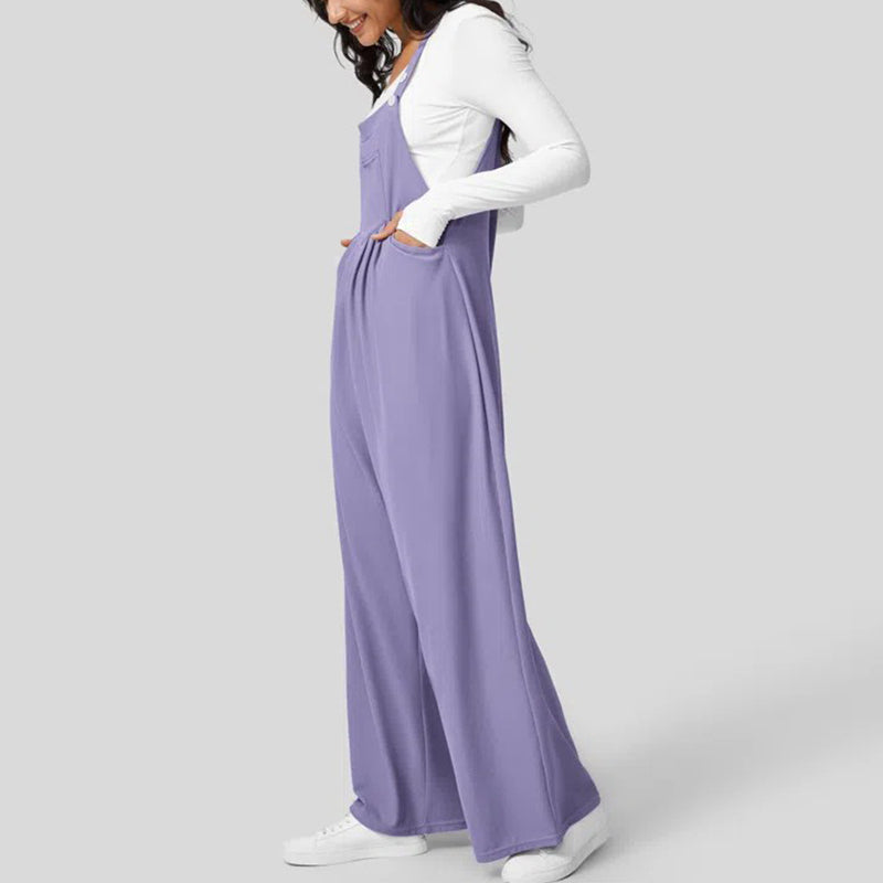 Adjustable Strap Button Multiple Pockets Plicated Waffle Casual Overalls(Buy 2 Free Shipping)
