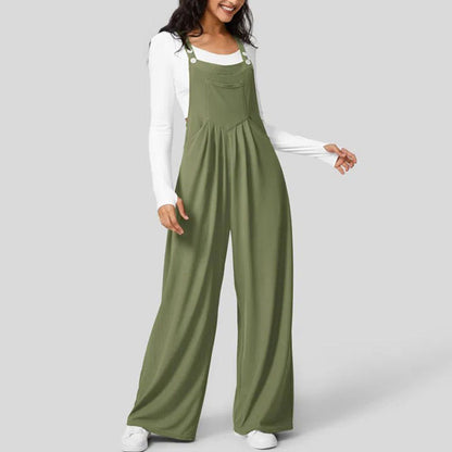 Adjustable Strap Button Multiple Pockets Plicated Waffle Casual Overalls(Buy 2 Free Shipping)
