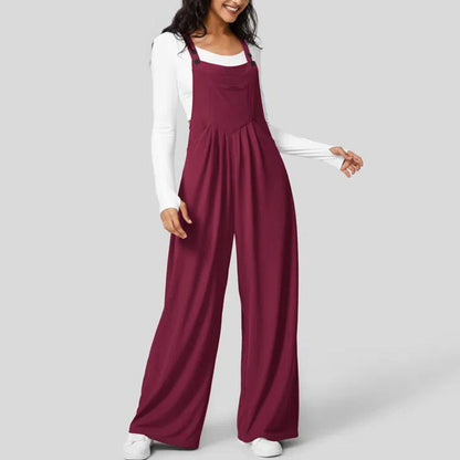 Adjustable Strap Button Multiple Pockets Plicated Waffle Casual Overalls(Buy 2 Free Shipping)