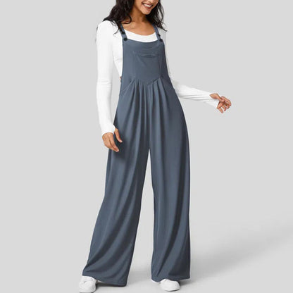 Adjustable Strap Button Multiple Pockets Plicated Waffle Casual Overalls(Buy 2 Free Shipping)