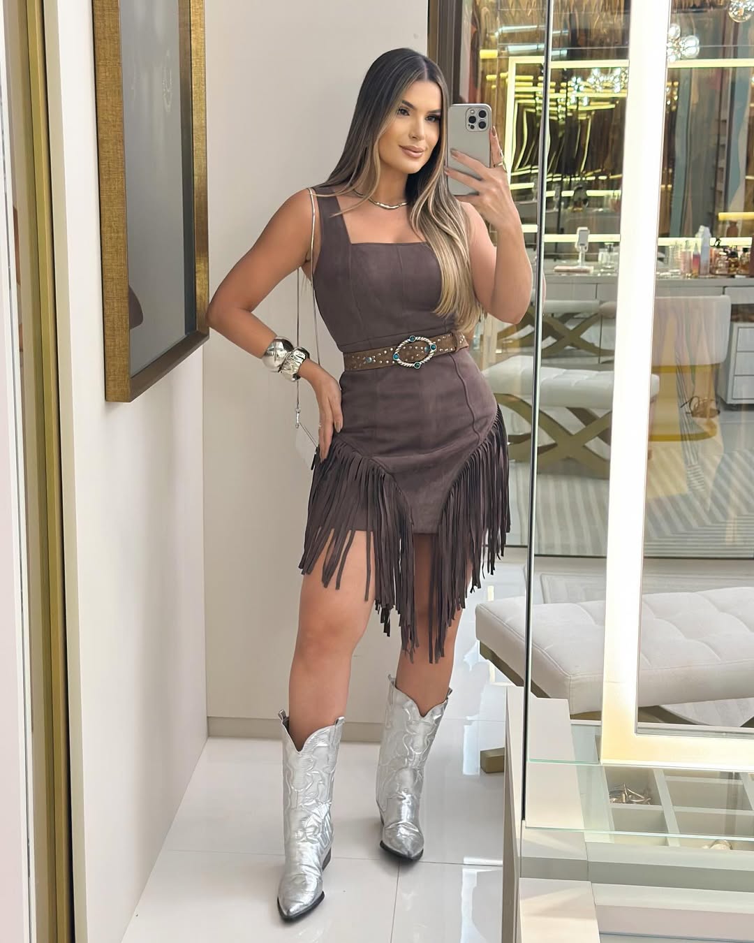 Chic Fringed Mini Dress for Women（buy 2 free shipping）