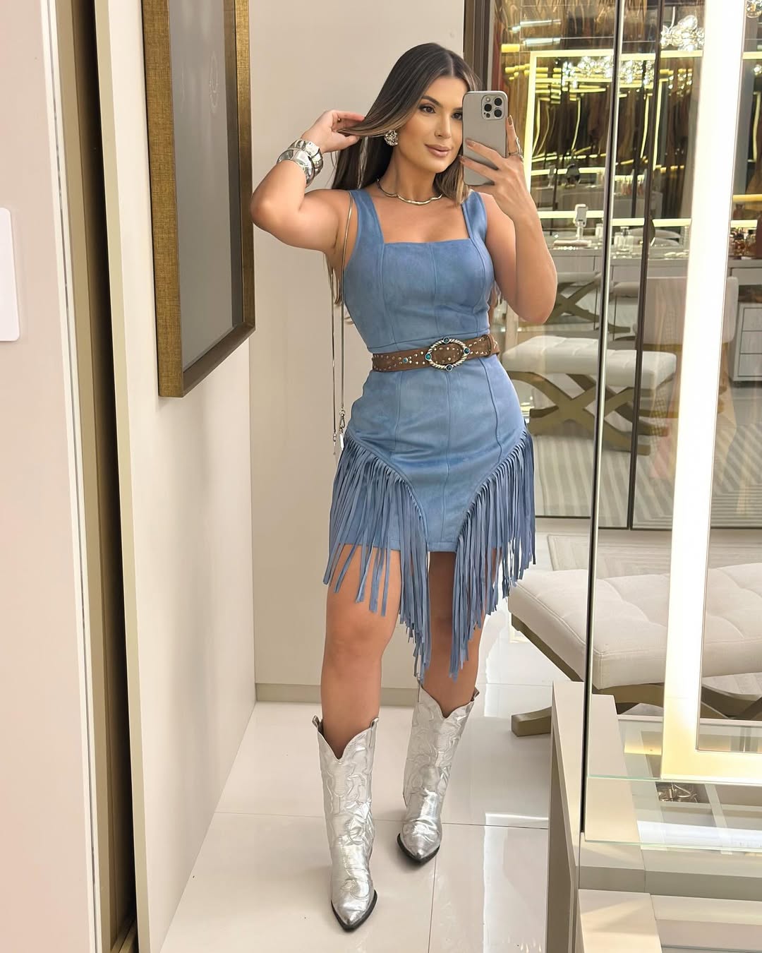 Chic Fringed Mini Dress for Women（buy 2 free shipping）