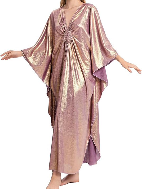 Sparkling Batwing Beach Cover-up Maxi Dress & Loungewear