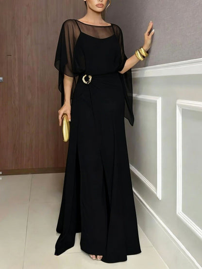 Simple and stylish three-piece set with slits