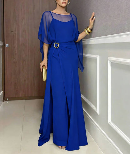 Simple and stylish three-piece set with slits