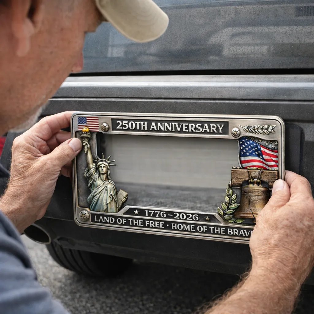 🦅LAST DAY 49% OFF-🔥250th Anniversary Commemorative License Plate Frame
