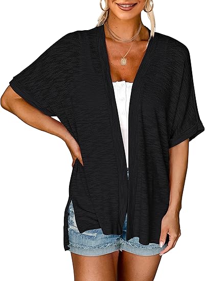 2026 Summer Women's Lightweight Short-Sleeved Casual Loose Fashion Beach Cardigan
