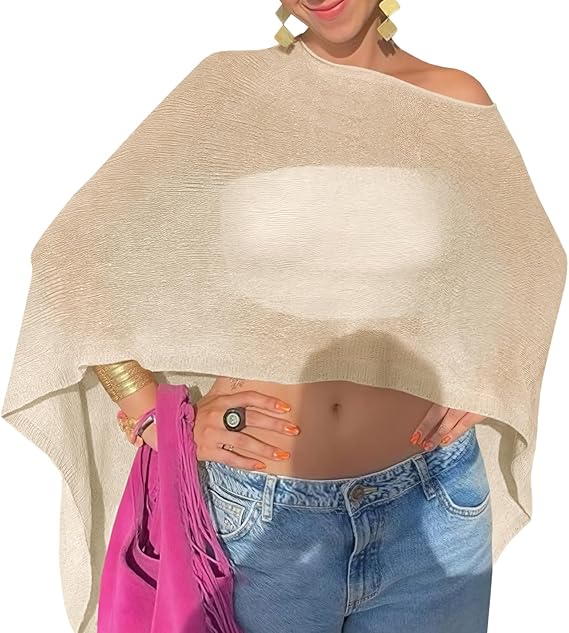 Women's summer shawls and off-the-shoulder beach cover-ups