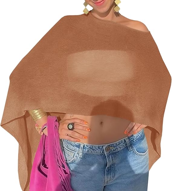 Women's summer shawls and off-the-shoulder beach cover-ups